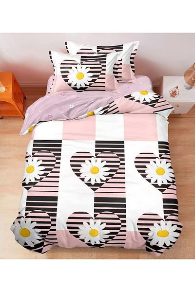 CHIRASO CHIRASO Bedding Set, 1 Person, ELASTIC Sheet 140x200cm, Duvet Cover 160x200cm, 2 Pillowcases