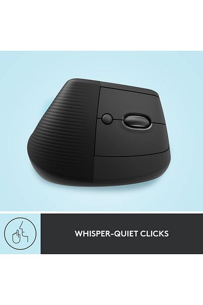 logitech Lift Vertical Ergonomic Mouse – Wireless, Quiet Clicks