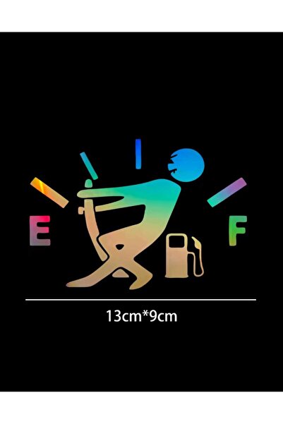 EYBA STİCKER ملصق غطاء خزان وقود السيارة 13x9 هولوغرام ملصق سيارة ملصق سيارة ...