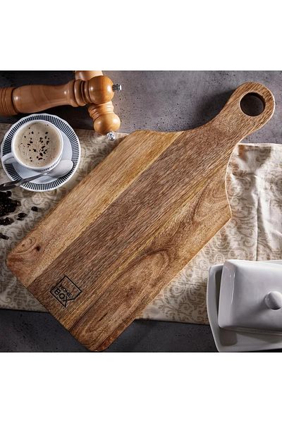 Home Box Natural Wood Chopping Board - 52x22 cm