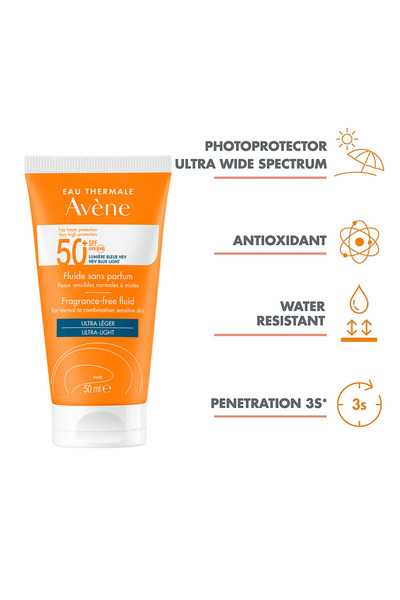 Avene Sunscreen Fluid SPF 50+ - 50ml