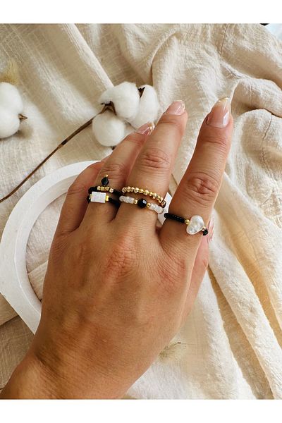 NevoAccessory Minimalist 5-Piece Ring Set