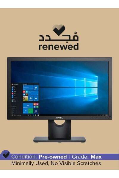 Dell Renewed - 18.5-Inch HD Monitor Black