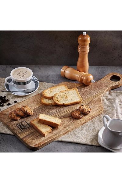 Home Box Natural Wood Chopping Board - 52x22 cm