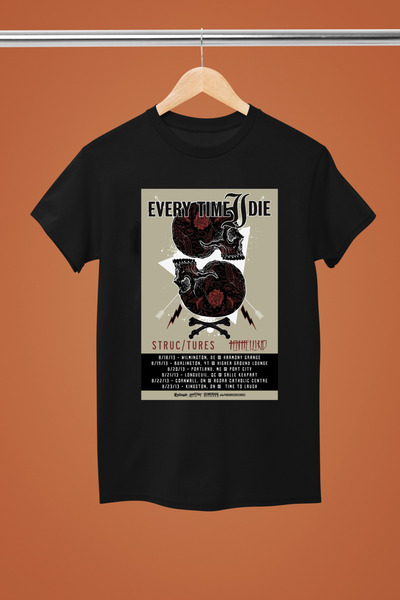 MAGORS EVERY TIME I DIE ПРИНТОВАНА ПАМУКОВА КЪСА РЪКАВ РЕГУЛЯРНА КОЛИБРАЦИЯ Р...