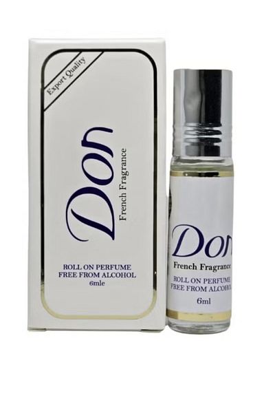 Don 3 pieces of alcohol-free roll-on perfume without concentration - 6 x 3 ml