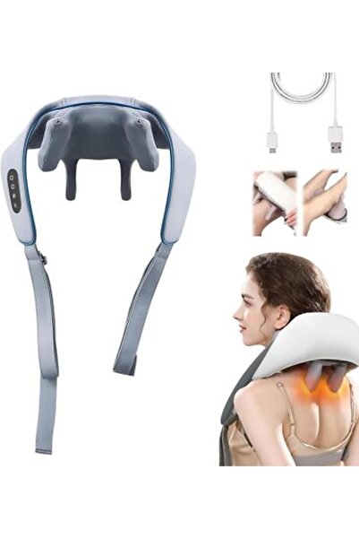 Biki جهاز تدليك كهربائي بجهد 5 فولت و25 واط - للكتف والرقبة والخصر والظهر وال...