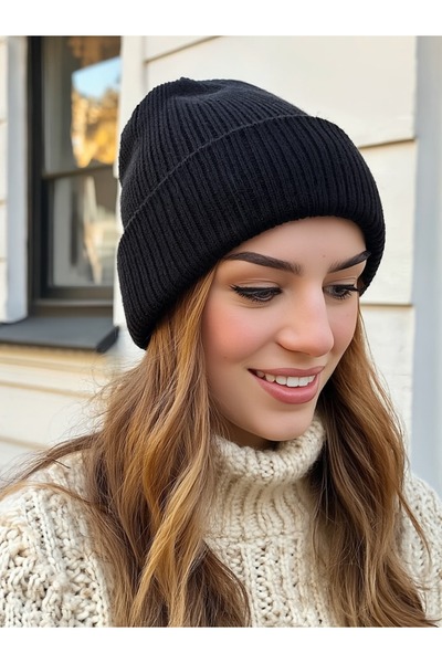 LAGRANZE Women's Ribbed Beret