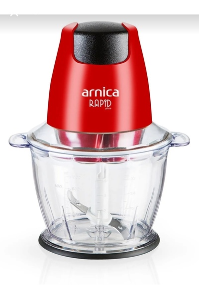 MORMAVİ Arni̇ca Rapid Electric 4 Blade Mini Chopper (Red)