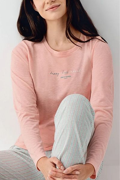 Pierre Cardin Pi̇erre Cardi̇n Modal Cotton Circle Neck Long Sleeve Women's Pajama Set