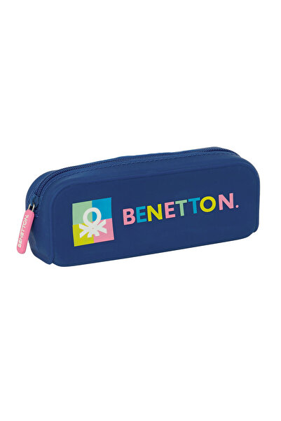 Benetton Geantă școlară Cool Navy Blue 18,5 x 7,5 x 5,5 cm