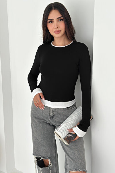 Noa Noa Μπλούζα με μακριά μανίκια – Ελαφριά κομψότητα