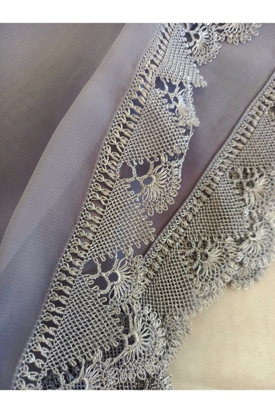 yörük tuhafiye Needlework Handmade Prayer Headscarf, Gray Mevlüt Cover, Dowry Bridal Bundle Embroidered Prayer Scarf Hoop
