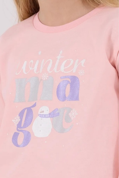 ROLY POLY 100% Cotton Crew Neck Long Sleeve Girl's Pajama Set