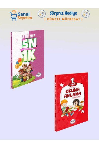 öğretmen evde Öğretmenevde 1. Sınıf 5N1K - Okuma Anlama Çalışmaları (Güncel M...