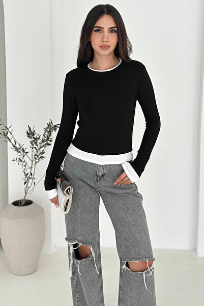 Noa Noa Μπλούζα με μακριά μανίκια – Ελαφριά κομψότητα