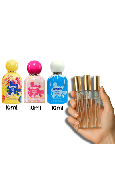 Grandeur Elite Tubbees Samples 10ml Candy Pop + 10ml Unicorn Vanilla + 10ml Cookies and Cream EDP