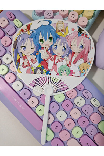 nihonwosekai Lucky Star Anime Yelpaze Çanta Boy