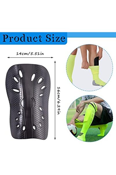 Generic 2 Pairs of Football Shin Guards for Adults, Breathable Shin Guard Sleeves, Shin Guards and L