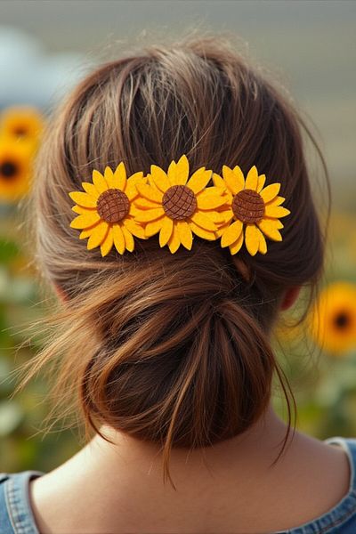 Design 4N Daisy Buckle / Felt Daisy Buckle (12cm)