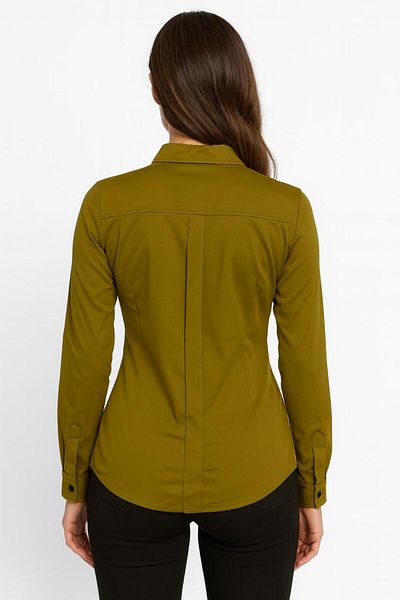 Generic Women’s Classic Long Sleeve Shirt – Elegant Button-Down Blouse
