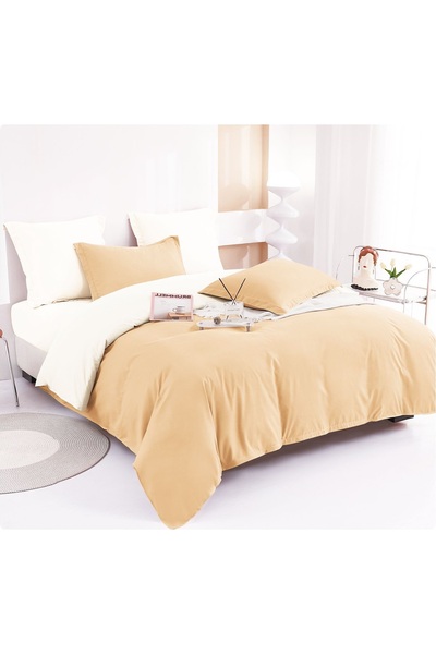 CHIRASO CHIRASO Linen, FINE THICK, TWO-COLOURED Classic Sheet 230x250cm, Duvet Cover 200x230cm, 4 Pillowcases