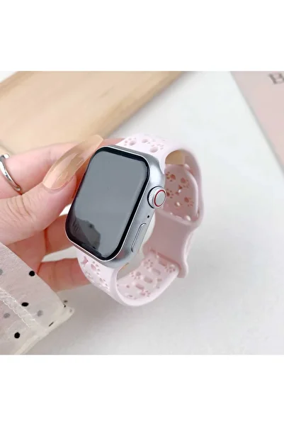 shop Apple Watch Series Compatible 38/40/41/ 10- 42 mm Stylish Smart Watch Band with Paw and Cat Pattern