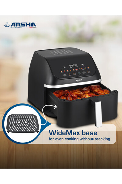 Arshia مقلاة هوائية ديجيتال أرشيا 9 لتر طهي صحي بدون زيت + هدية
