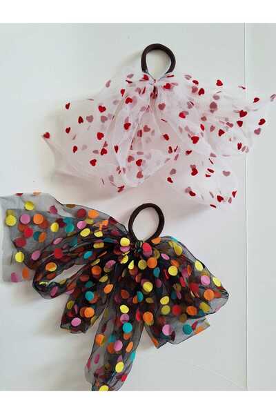No Name Atelier Flying Colorful Fun Elastic Buckle -2 Pcs