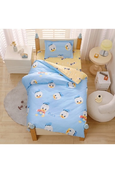 Lucmark Children's bedding set, Lucmark, 3 pieces, Cotton, Dinosaur pattern - yellow, M