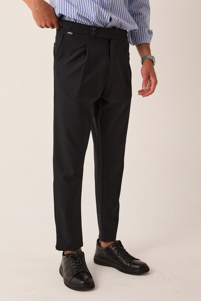 GAZAP Erkek Tokalı Kemer Italyan Kesim Pantolon