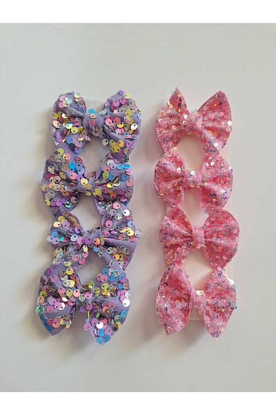 No Name Atelier Ribbon Buckle 2 Color Elastic Children's Buckle - 8 Pieces