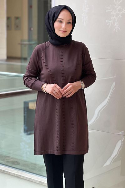 Nuss Raglan Sleeve Tunic with Wick Detail