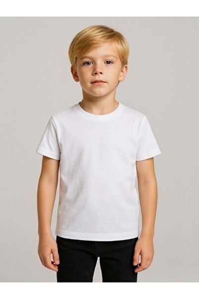 Zekids Παιδικό βαμβακερό Basic κοντομάνικο μπλουζάκι