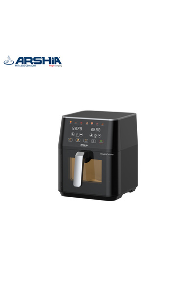 Arshia Arshia Digital Air Fryer - 8 Liter Capacity with Transparent Basin - Healthy Cooking with Rapid Air Technology
