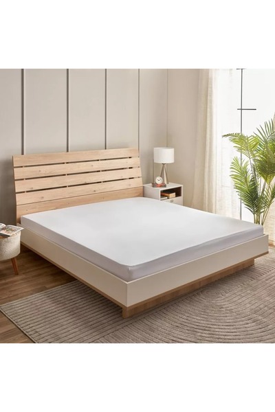 Home Box Grande Affordables White Haven Geta King/Super King Percale Cotton Flat Sheet - 270x260 cm