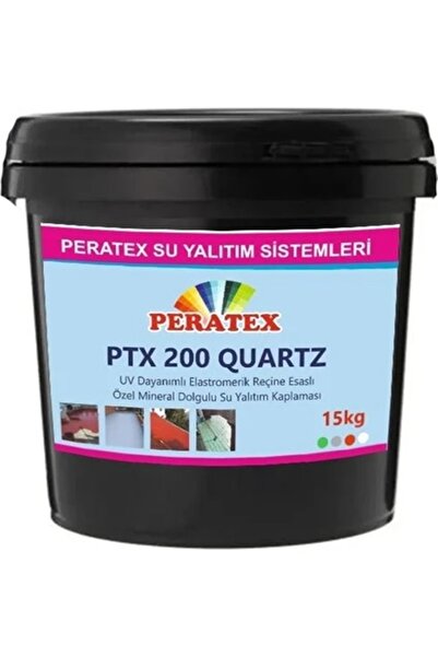 PERATEX PTX 200 Quartz Silis Kumlu Su Yalıtım Kaplaması 15 KG RENK GRİ
