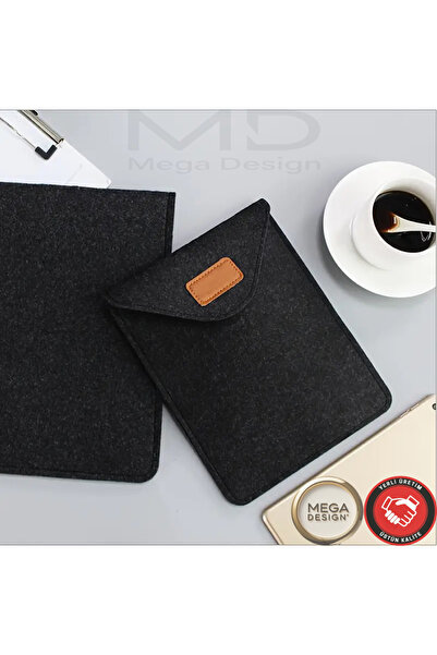 Mega Design Kolay Koruma ve Taşınabilirlik için Keçe Malzemeden Yapılmış Ofis Bilgisayar Tablet Saklama Çantası.
