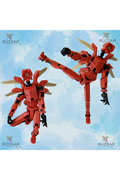 Rüzgar Tasarım Ultra Kill V2 Tüm Eklemleri Hareketli Robot Dummy Aksiyon Figür Oyuncak Titan 13