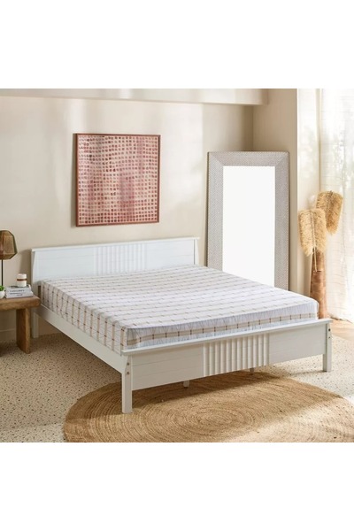 Home Box Malta Lattice Printed Cotton King Flat Sheet - 240x260 cm