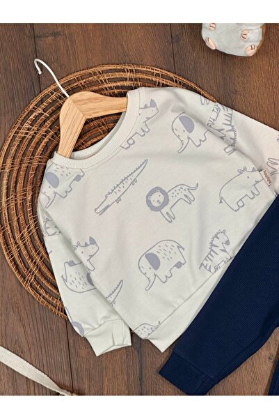 Kids Kingdom Cotton Crew Neck 2-Piece Baby Boy Set