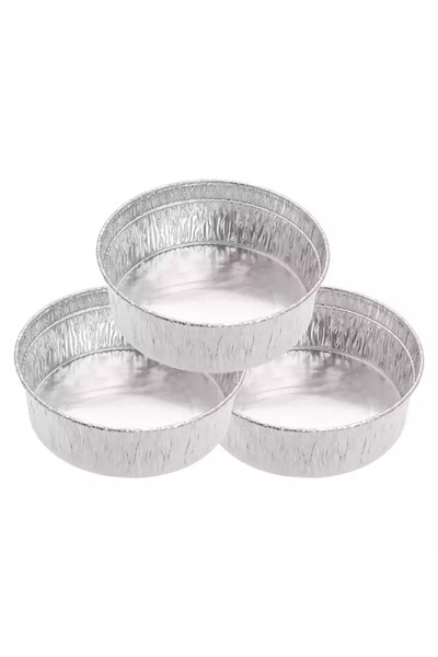 Dispoza 100 Pieces Aluminum Disposable Soufflé and Kunefe Container – Oven Dessert Bowl