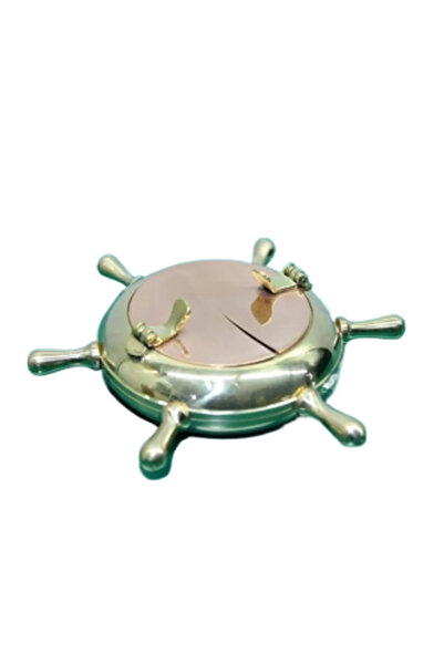 Petinka Table Top 15cm Rudder Ashtray Brass Casting