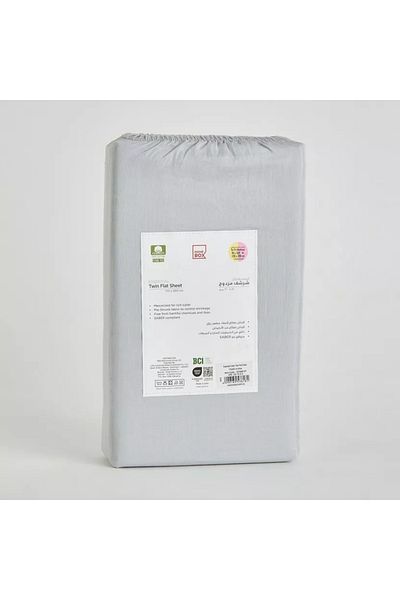 Home Box Essential Cotton Twin Flat Sheet - 170x260 cm