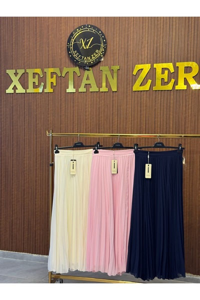 Xeftan zer Pileli şık etekler