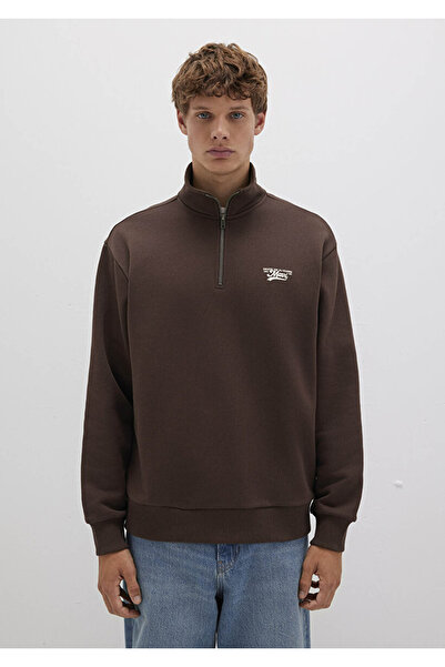 Mavi Logo Kahverengi Erkek Sweatshirt M0S10465-88067