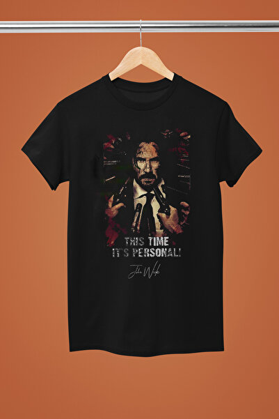 MAGORS Джон Уик с принт от памук, къс ръкав, редовна кройка, тениска