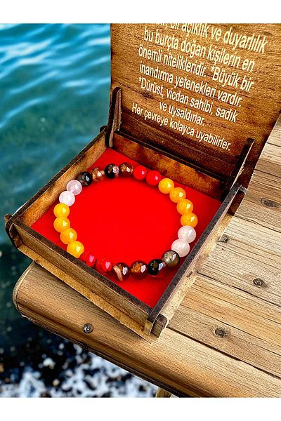 Vexa Aksesuar Pisces Natural Stone Bracelet – 100% Natural Stone, Gift Boxed