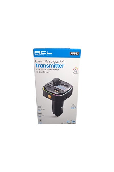 ACL AFT-13 RGB FM TRANSMİTTER| ARAÇ ŞARJI
