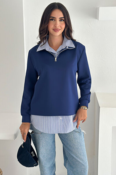 Noa Noa Φούτερ & πουκάμισο με φερμουάρ oversized – Στυλ πολυστρωματικής πόλης